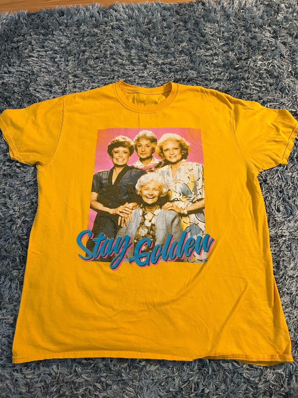 Retro Stay Golden Golden Girls Graphic Tee - Bright Yellow XL